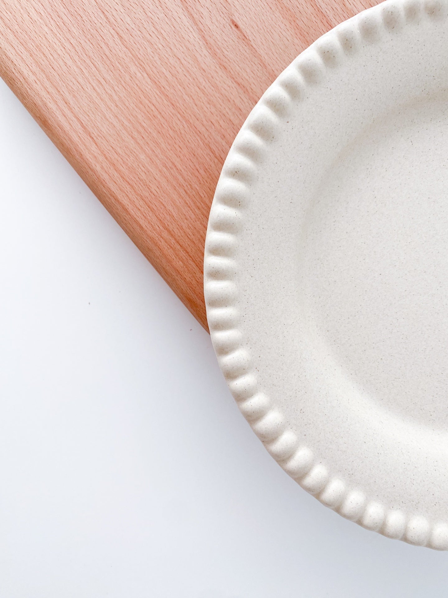 Beige Crafted Plate